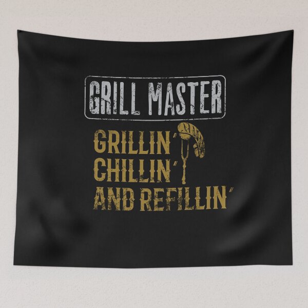 Item preview, BBQ Grill Master Grillin Chillin Refillin designed and sold by AndApArt.