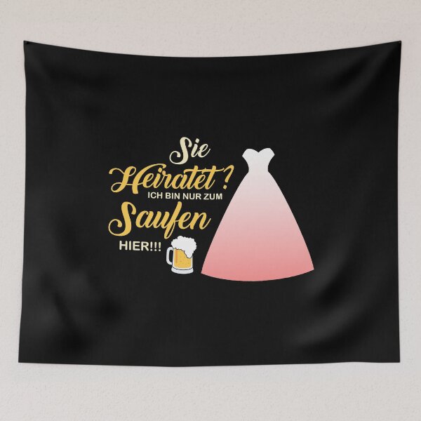 Item preview, She marries, we booze gift girls designed and sold by redshirtz.
