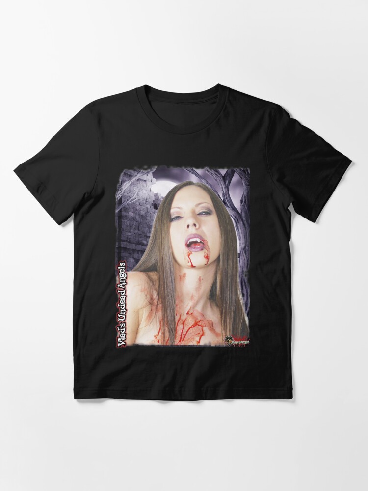 Alternate view of Live Undead Angels: Vampiress Eve - Quick Bite - No Text Version Essential T-Shirt