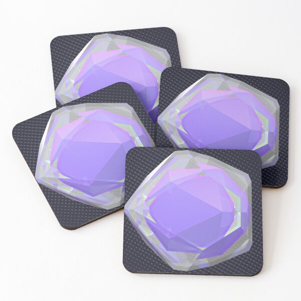 Item preview, Abstract 3D Shifting Purple Crystalline Diamond designed and sold by IncrediVFX.
