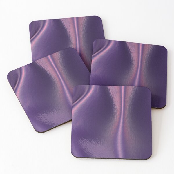 Item preview, Flowing Abstract Purple Metallic Waves Reflecting Shimmering Red Light designed and sold by IncrediVFX.
