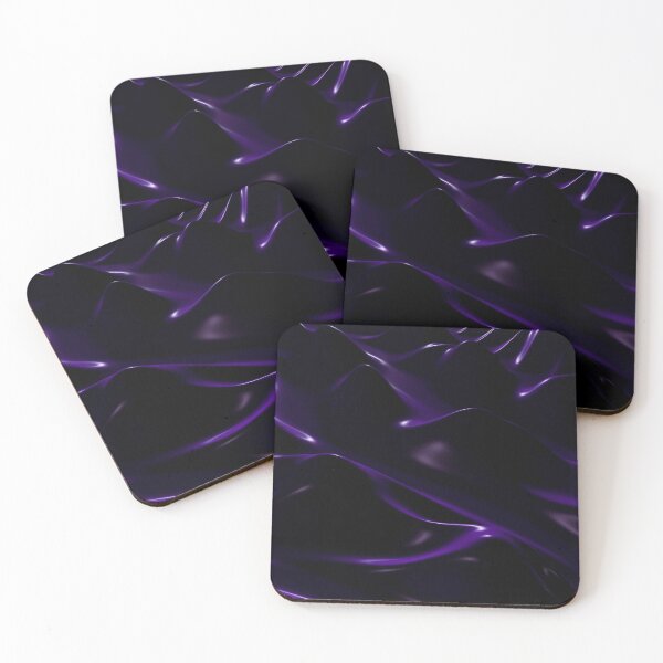 Artikelvorschau, Mysterious Dark Purple 3D Fluid Surface Waves Flowing entworfen und verkauft von IncrediVFX.