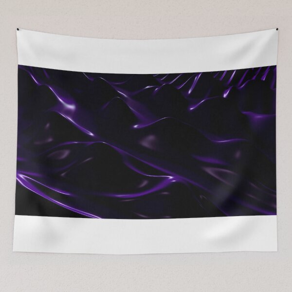 Artikelvorschau, Mysterious Dark Purple 3D Fluid Surface Waves Flowing entworfen und verkauft von IncrediVFX.