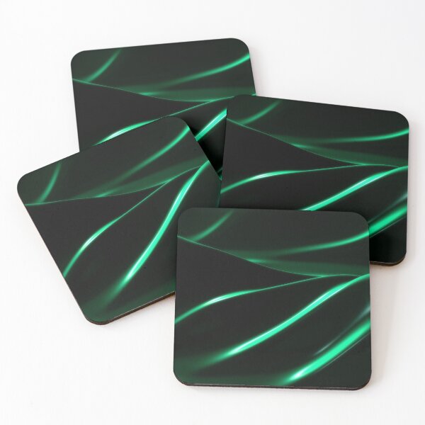 Item preview, Shiny Iridescent Flowing Green 3D Surface Energy Waves Oscillating designed and sold by IncrediVFX.
