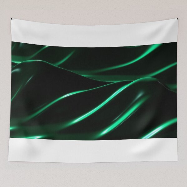 Item preview, Shiny Iridescent Flowing Green 3D Surface Energy Waves Oscillating designed and sold by IncrediVFX.