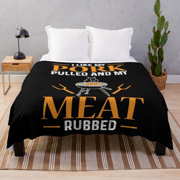 Item preview, I Like My Pork Pulled and My Meat Rubbed BBQ designed and sold by AndApArt.