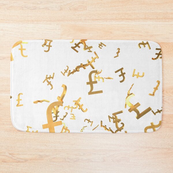 Item preview, Shiny Golden Pound Signs Falling Down in Slow Motion 3D Animation designed and sold by IncrediVFX.