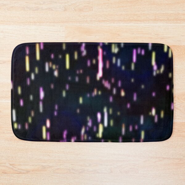 Item preview, Neon Rain Falling Particles Glowing Rainbow Colors on Dark Backdrop designed and sold by IncrediVFX.