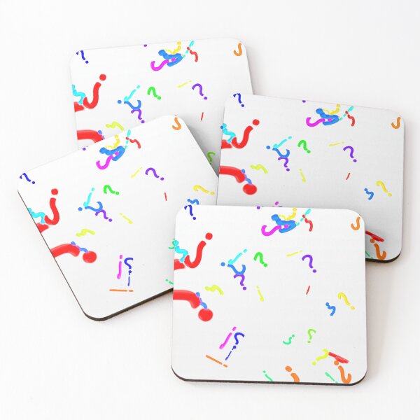 Item preview, 3D Question Marks Falling in Slow Motion Rainbow Colors on White Backdrop designed and sold by IncrediVFX.