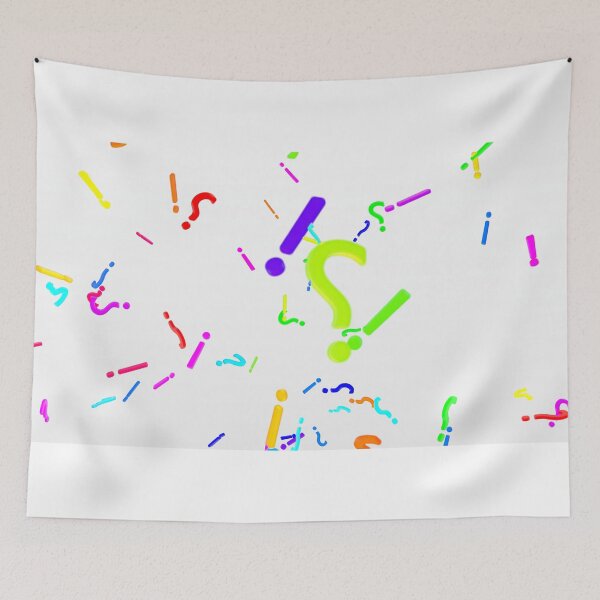 Item preview, Colorful 3D Question Marks and Exclamation Points Falling in Slow Motion designed and sold by IncrediVFX.