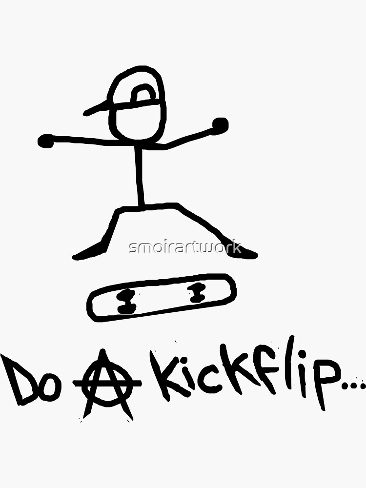 Do A Kickflip Stickers for Sale