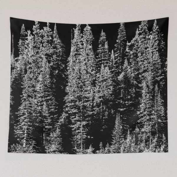 Item preview, Woodland Photography Black and White Jasper Alberta designed and sold by JenneRPhoto.