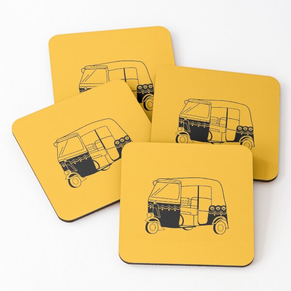 Item preview, Black and Orange Rickshaw designed and sold by Arosha Afridi.