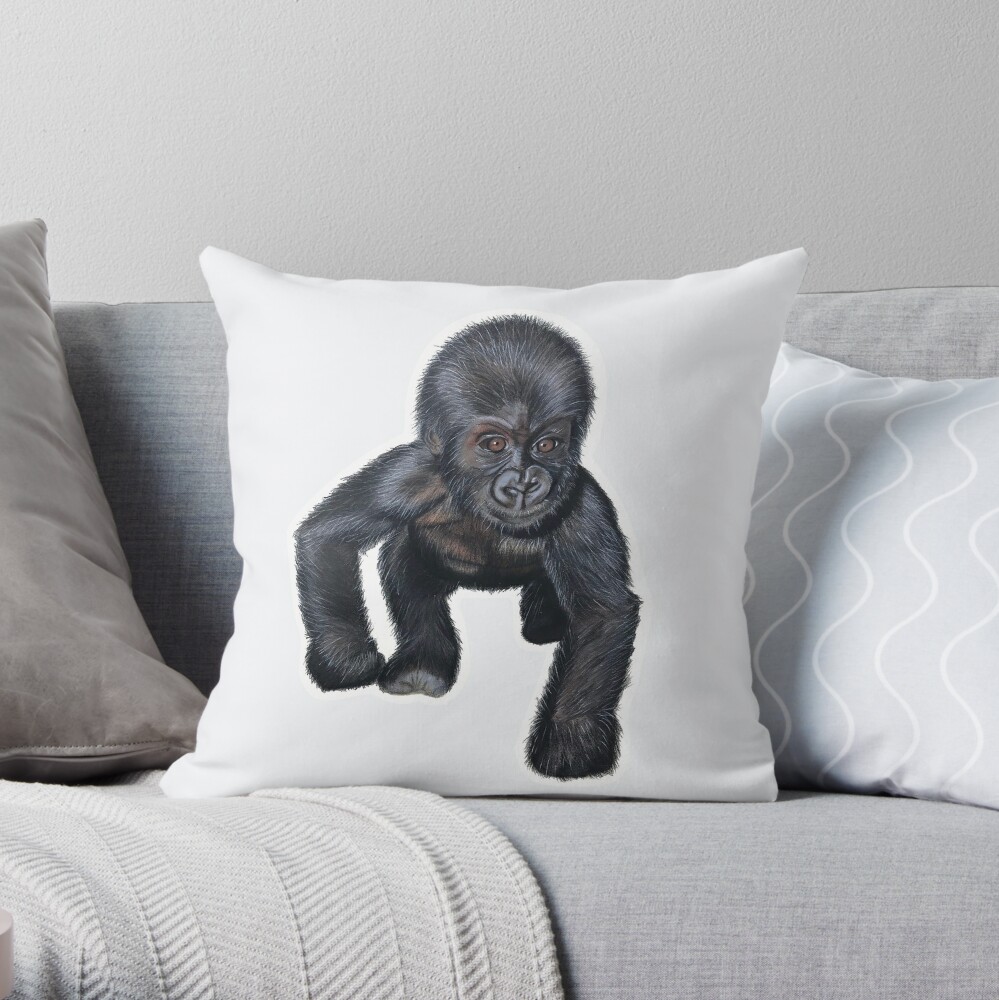 Silverback Gorilla Pillow Case