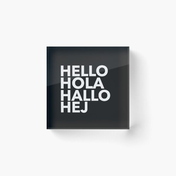 Item preview, HELLO HALLO HOLLA HAJ - GREETINGS IN DIFFERENT LANGUAGES designed and sold by creativeliberty.