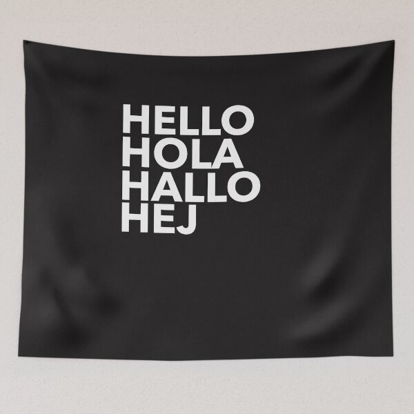 Item preview, HELLO HALLO HOLLA HAJ - GREETINGS IN DIFFERENT LANGUAGES designed and sold by creativeliberty.