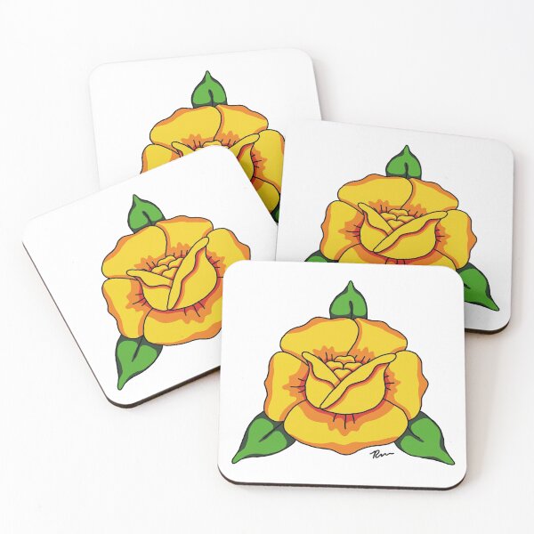 Aperçu de l'œuvre Une rose jaune créée et vendue par RachelRabbbit.