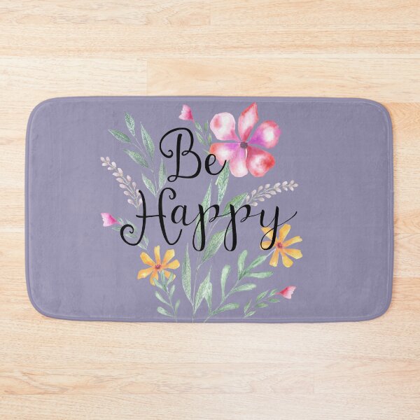 Item preview, Be Happy, colourful flowers designed and sold by latiendadearyam.
