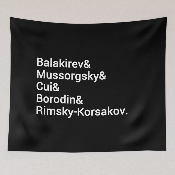 Item preview, The Five | Balakirev Mussorgsky Cui Borodin Rimsky-Korsakov designed and sold by EarlessPierre.