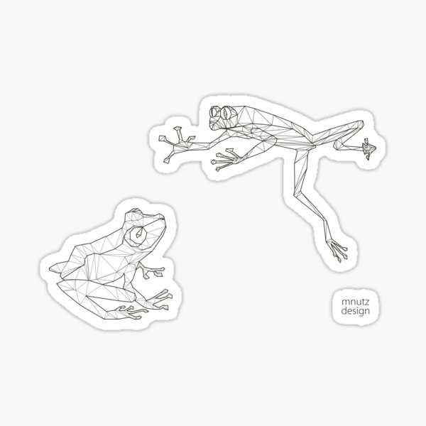 Oregami - Frösche Sticker