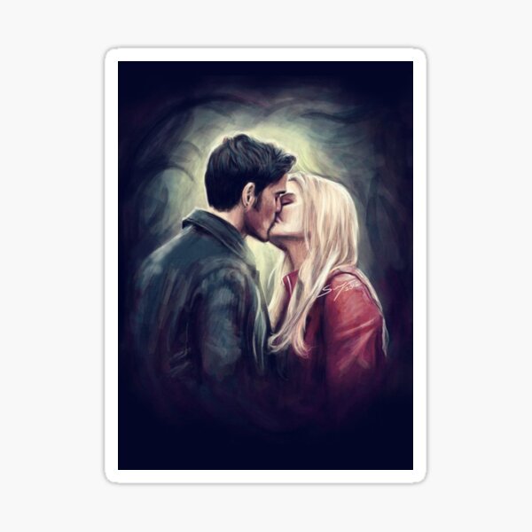 Item preview, Captain Swan Kiss Once Upon A Time OUAT designed and sold by Fandom Utopia.