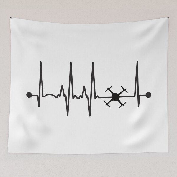Item preview, Drone Heartbeat designed and sold by teesaurus.