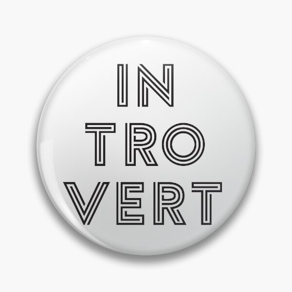 Item preview, Introvert - Black Print designed and sold by teeworthy.