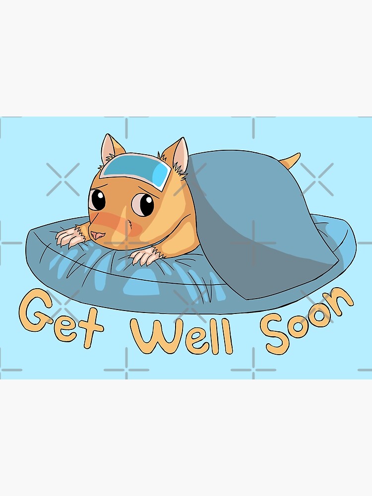 clipart sick animal cards