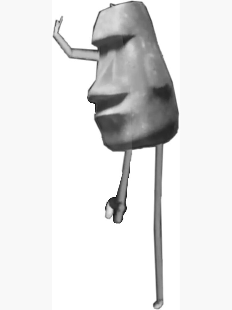 "easter island statue emoji" Sticker for Sale by lukuts Redbubble