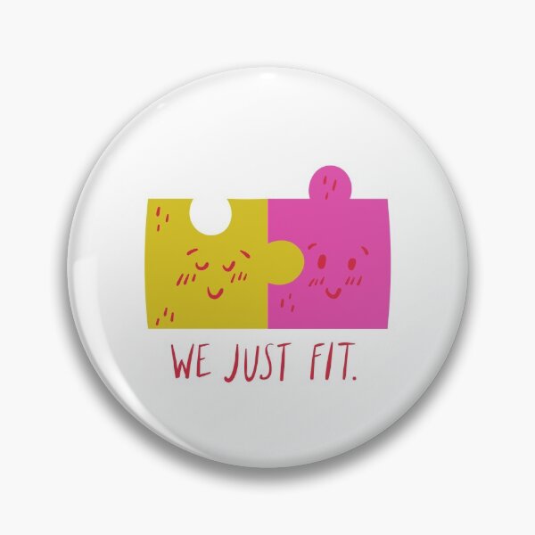 Item preview, Love Pun Puzzle Pieces We Just Fit designed and sold by javes93.