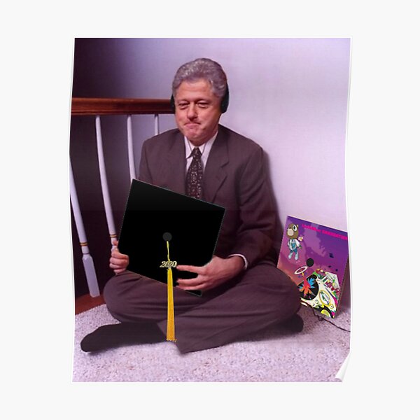 Bill Clinton Graduation Card Poster