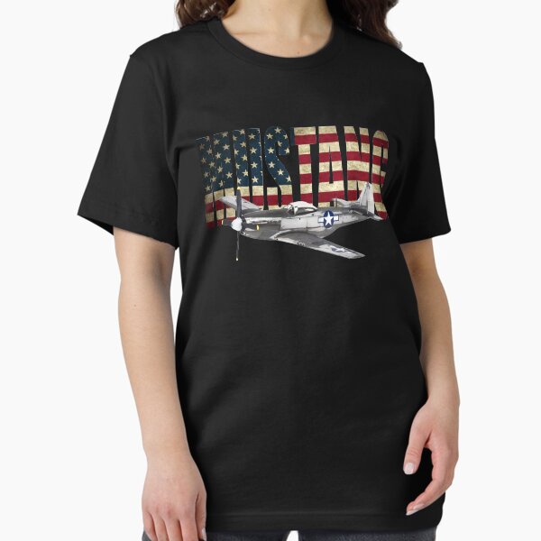 Item preview, P-51 Mustang USAF USAAF WW2 WWII Fighter Plane American US Flag designed and sold by DirtyCustard.