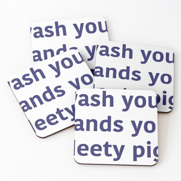 Item preview, wash ur hands you deety pig  designed and sold by Edie  Squire.