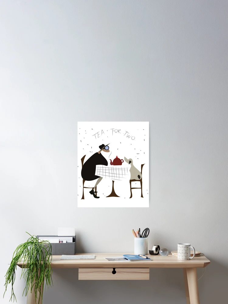 Thumbnail 2 of 3, Poster, Tea For Two designed and sold by Rococodesigns.