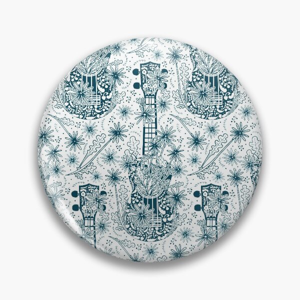 Item preview, Floral ukulele - dark on light designed and sold by Natalia Mikhaleva.