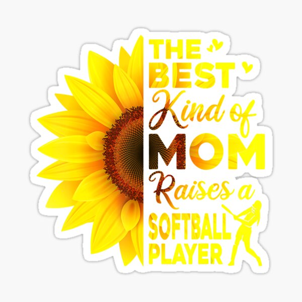18x18 Multicolor Cool Mom Sunshine Baseball Girls Mother Designs Cute Softball Sunflower Gift for Sports Flower Lover Women Throw Pillow
