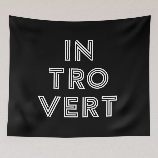 Item preview, Introvert - White Print designed and sold by teeworthy.