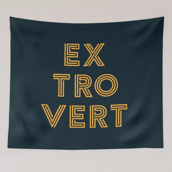 Item preview, Extrovert - Yellow Print designed and sold by teeworthy.