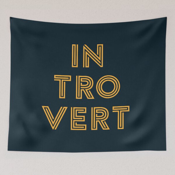 Item preview, Introvert - Yellow Print designed and sold by teeworthy.