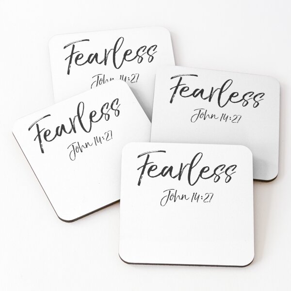 Item preview, Fearless John 14:27 Christian Quote designed and sold by TNDesignStudio.