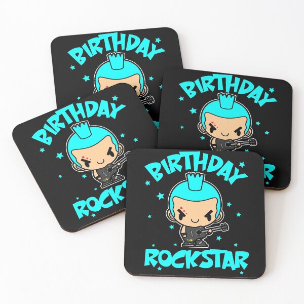 Item preview, Birthday Party Rockstar Kawaii Guitar Rocker Boy designed and sold by swiftyspade.