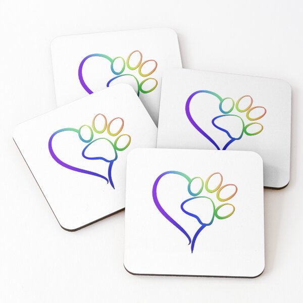 Item preview, Paw Print on my Heart Rainbow Bridge designed and sold by EverythingDogs.