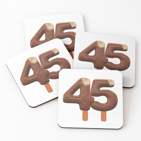 Item preview, 45 Ice Cream Fourty Five Number 3d Chocolate designed and sold by HelloFromAja.