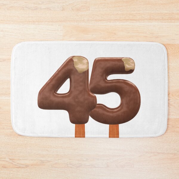 Item preview, 45 Ice Cream Fourty Five Number 3d Chocolate designed and sold by HelloFromAja.
