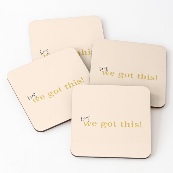 Item preview, Encouraging Hey, we got this! Typography Quote in Gold Text designed and sold by rieeee.
