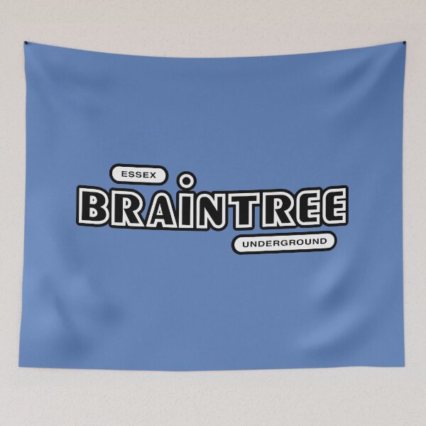 Item preview, Essex Braintree Underground (black&white text with blue background) designed and sold by futurytmi.