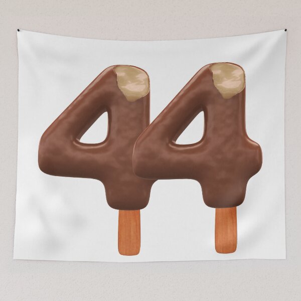 Item preview, 44 Ice Cream Fourty Four Number 3d Chocolate designed and sold by HelloFromAja.