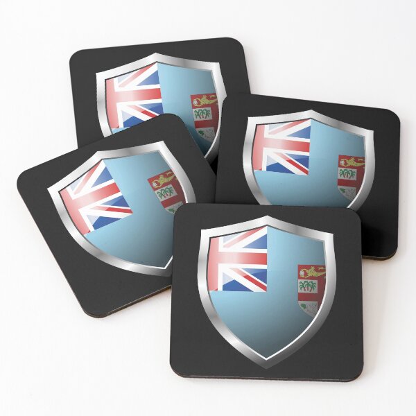 Item preview, Strong Fiji Flag Shield Country designed and sold by HelloFromAja.