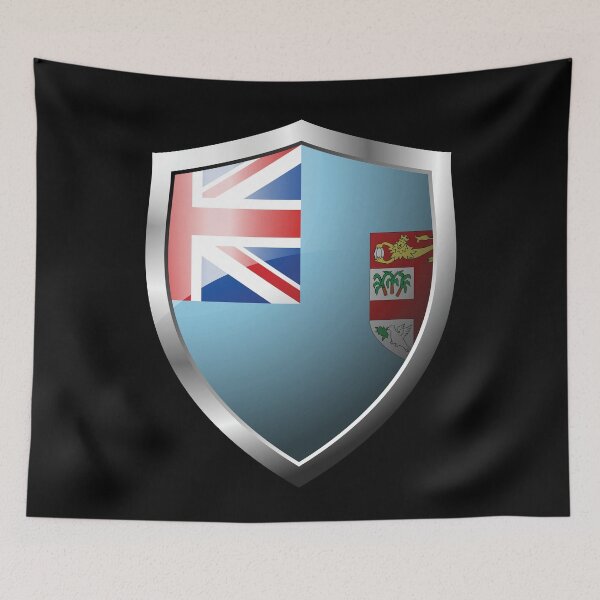 Item preview, Strong Fiji Flag Shield Country designed and sold by HelloFromAja.