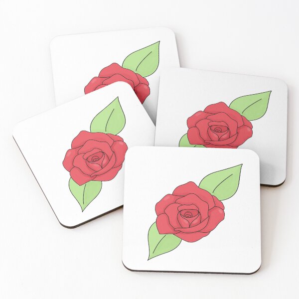 Item preview, Red Rose and Leaves designed and sold by --Iris--.
